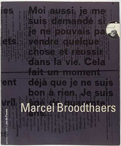 9782908901054: Marcel broodthaers