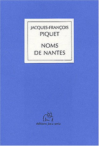 Beispielbild fr Noms de Nantes zum Verkauf von Ammareal