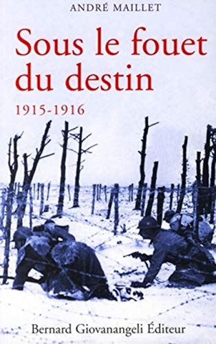 Imagen de archivo de Sous Le Fouet Du Destin : Histoire D'une me Aux Temps Hroques, 1915-1916 a la venta por RECYCLIVRE