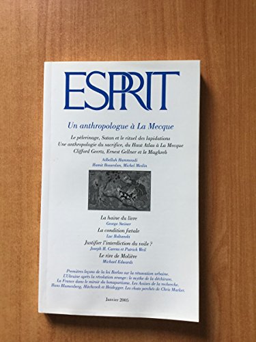 Beispielbild fr Esprit, N 311, Janvier 2005 : Un anthropologue  La Mecque zum Verkauf von Ammareal