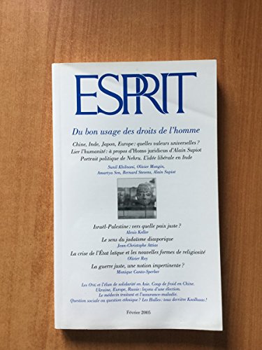 Stock image for Esprit, N 312, Fvrier 2005 : Du bon usage des droits de l'homme for sale by Ammareal