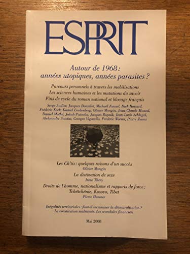 Imagen de archivo de Esprit, N 344. Autour De 1968 : Annes Utopiques, Annes Parasites ? a la venta por RECYCLIVRE