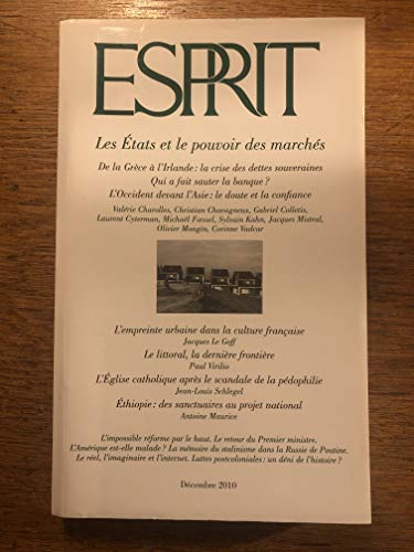 Beispielbild fr Esprit, N 370, Dcembre 201 : Les Etats et le pouvoir des marchs zum Verkauf von Ammareal