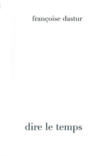 Stock image for Dire le temps for sale by ISD LLC