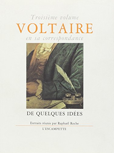 Imagen de archivo de Voltaire, volume 3 (en sa correspondance) a la venta por medimops