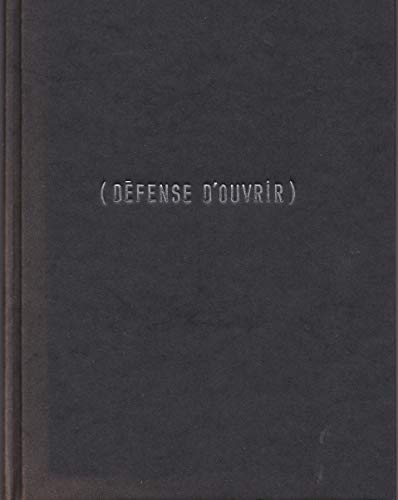 Beispielbild fr (defense d'ouvrir) zum Verkauf von Ludilivre Photobooks