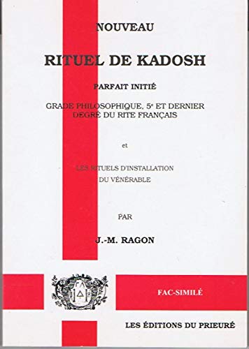 Imagen de archivo de Nouveau rituel de Kadosh a la venta por medimops