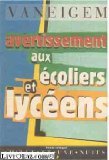 Imagen de archivo de Avertissement aux coliers et lycens a la venta por Ammareal