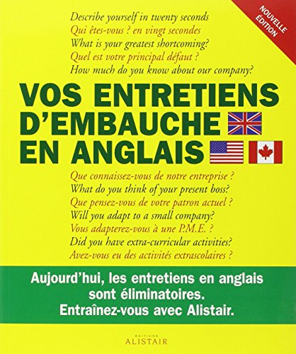 Imagen de archivo de Vos entretiens d'embauche en anglais a la venta por Better World Books