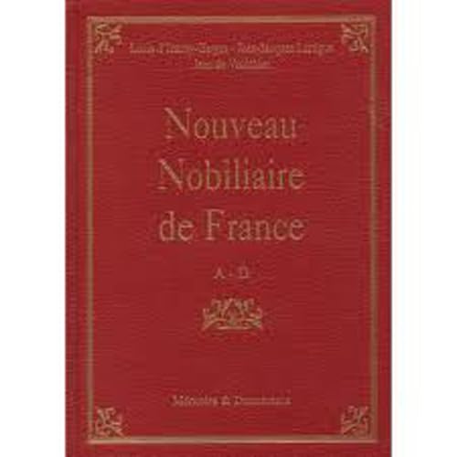 Imagen de archivo de Nouveau Nobiliaire de France tome I A-D a la venta por Ammareal