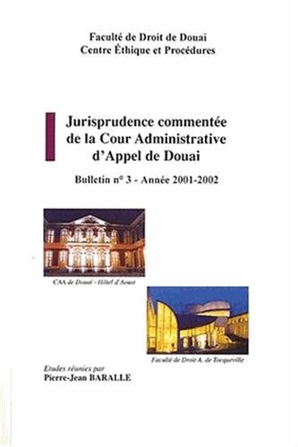 Jurisprudence commentée de la Cour Administrative d'Appel de Douai