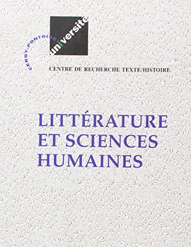 Imagen de archivo de Littrature et Sciences Humaines a la venta por Gallix