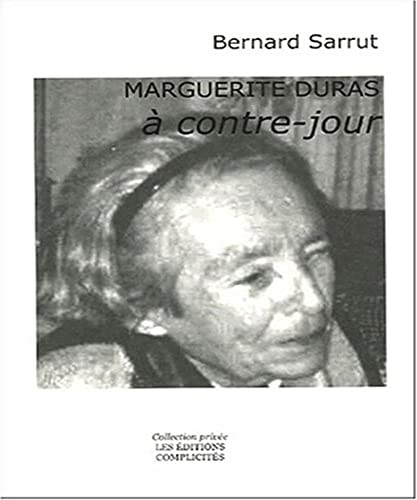 Beispielbild fr Marguerite Duras  contre-jour zum Verkauf von Ammareal