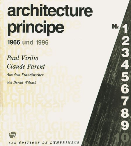 Beispielbild fr Architecture principe: 1966 und 1996 (0000) zum Verkauf von Ammareal