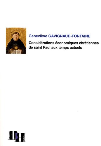 Stock image for Considrations conomiques chrtiennes de saint Paul aux temps actuels for sale by medimops