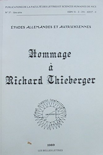 Hommage à Richard Thieberger