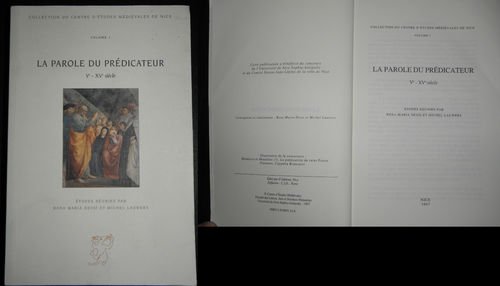Beispielbild fr La Parole du prdicateur, Ve-XVe sicle, volume 1 zum Verkauf von Ammareal