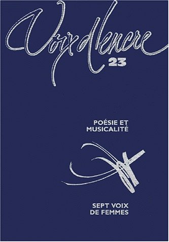 Imagen de archivo de Revue VOIX D'ENCRE 23 a la venta por medimops