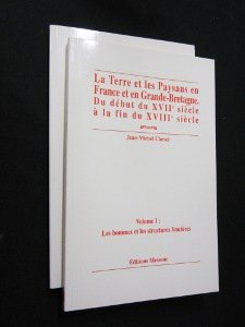 La terre et les paysans en France et en Grande-Bretagne, du début du XVIIe siècle à la fin du XVI...