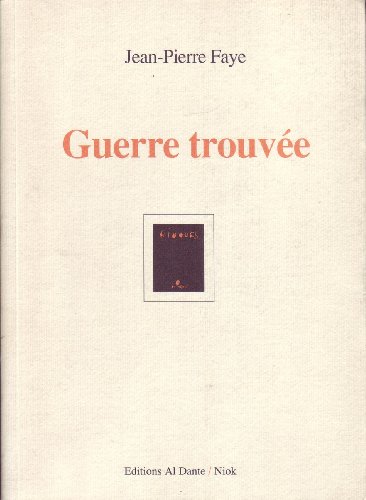 Beispielbild fr Guerre trouve zum Verkauf von librairie le Parnasse