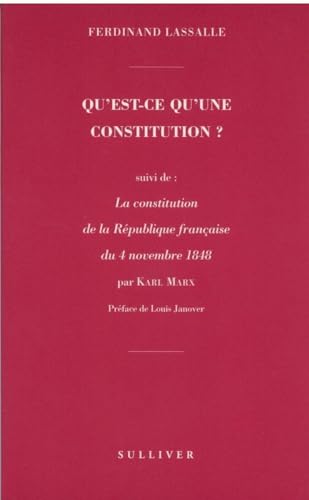 9782911199370: Qu'Est Ce Qu'Une Constitution ?