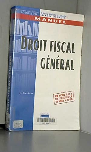 Stock image for Droit fiscal gnral.: Edition 2000-2001 for sale by medimops