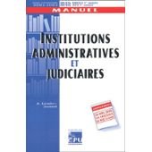 Beispielbild fr Institutions administratives et judiciaires.: Edition 2001-2002 zum Verkauf von Ammareal