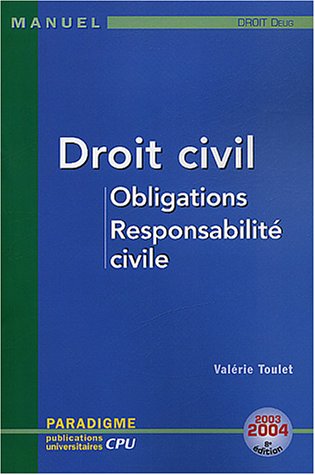 Beispielbild fr Droit civil, Obligations, Responsabilit civile : DEUG Droit zum Verkauf von Ammareal