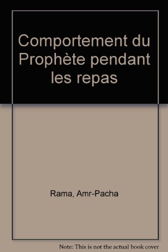 Stock image for Comportement du Prophte pendant les repas for sale by medimops