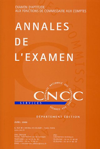 9782911840616: Annales de l'examen d'aptitude aux fonctions de commissaire aux comptes