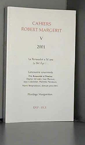 Beispielbild fr CAHIER ROBERT MARGERIT V zum Verkauf von medimops