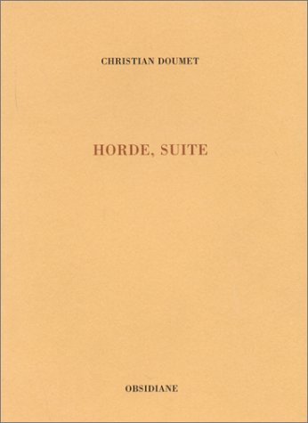 Beispielbild fr Horde, suite zum Verkauf von Au bon livre