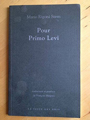 Beispielbild fr Pour Primo Levi zum Verkauf von medimops