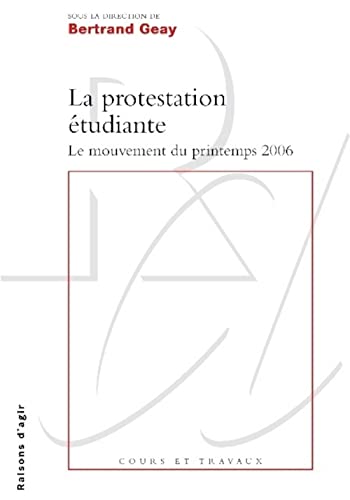 Stock image for La Protestation tudiante for sale by Gallix
