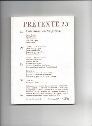 9782912146021: Pretexte n13 litteratures contemporaines