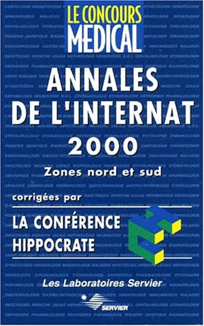 9782912176950: Annales de l'internat 2000.: Zones nord et sud
