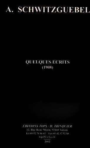 Stock image for Quelques Ecrits for sale by Gallix
