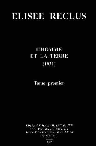 9782912339546: LHomme et la Terre T01 (NED)