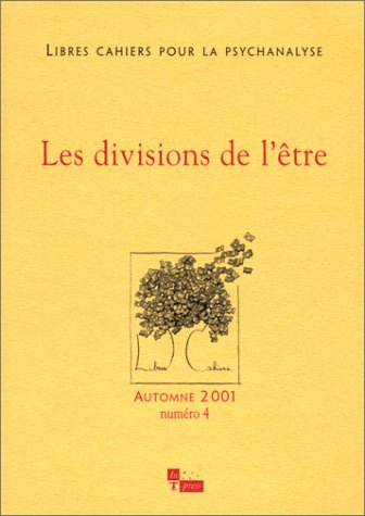 LES DIVISIONS DE L'ETRE (9782912404619) by Chabert/rolland Catherine/jean-claude