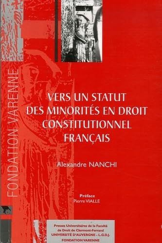 Stock image for vers un statut des minorits en droit constitutionnel franais for sale by Ludilivre Photobooks