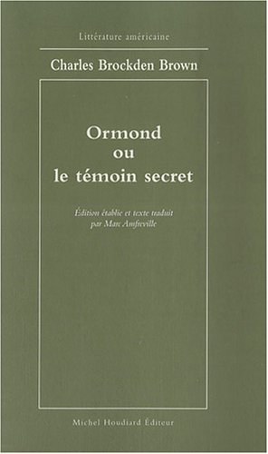 9782912673756: Ormond ou le temoin secret