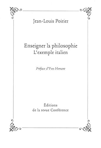 Beispielbild fr enseigner la philosophie ; l'exemple italien zum Verkauf von Chapitre.com : livres et presse ancienne