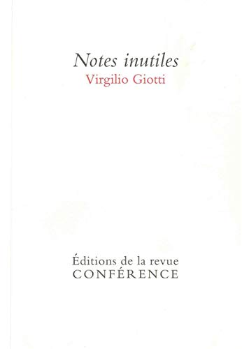 9782912771704: Notes inutiles (Lettres d'Italie)