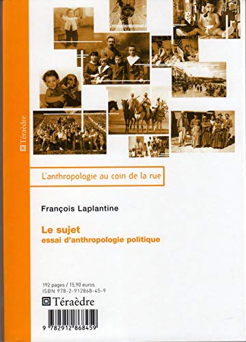 Beispielbild fr Le Sujet : Essai D'anthropologie Politique zum Verkauf von RECYCLIVRE