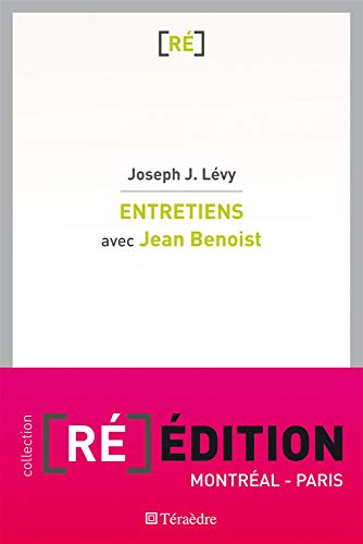 Imagen de archivo de Entretiens avec Jean Benoist [Broch] Lvy, Joseph Josy a la venta por BIBLIO-NET