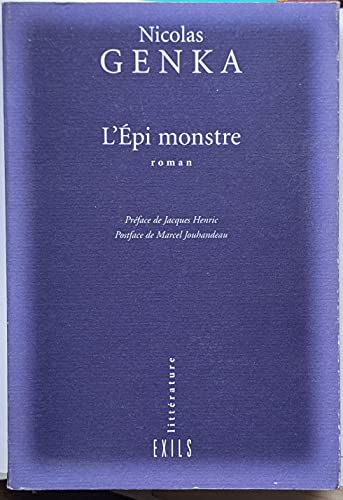 Stock image for L'Epi monstre for sale by Ammareal