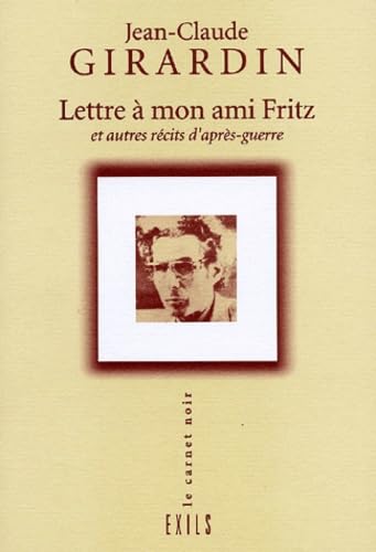 Stock image for Lettre  mon ami Fritz (CARNET NOIR) (French Edition) for sale by WorldofBooks