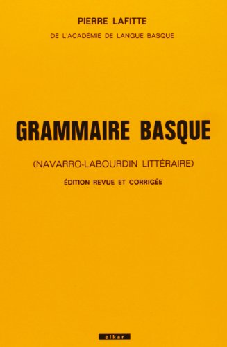 Beispielbild fr Grammaire basque zum Verkauf von Ammareal