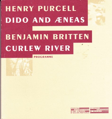Beispielbild fr Dido and Aeneas/ Curlew River - Programme zum Verkauf von text + tne