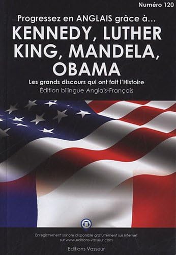 9782913305892: Progresser en anglais grce  Kennedy, Luther, King, Mandela, Obama